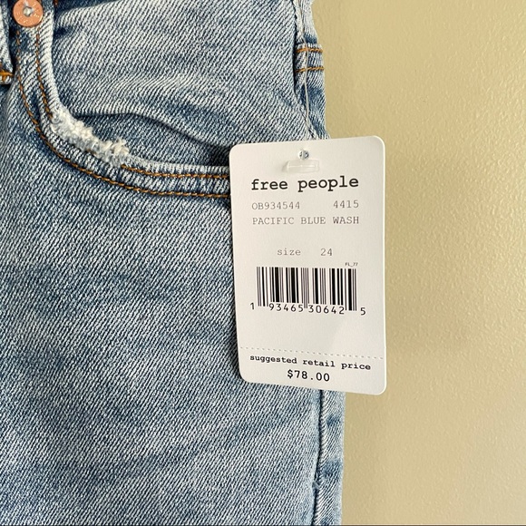 Free People jean shorts size 24 NWT - Picture 4 of 6